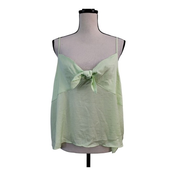 💕BP Nordstrom Size 3X Mint Green Bow Detail Tank Top New - Picture 1 of 6
